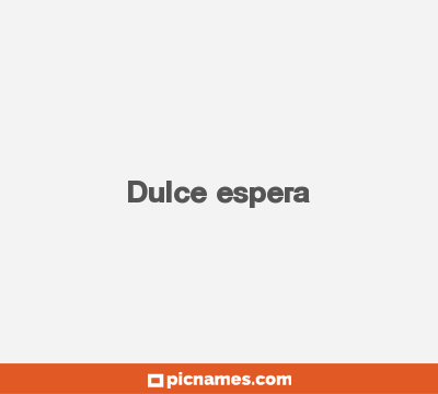 Dulce espera